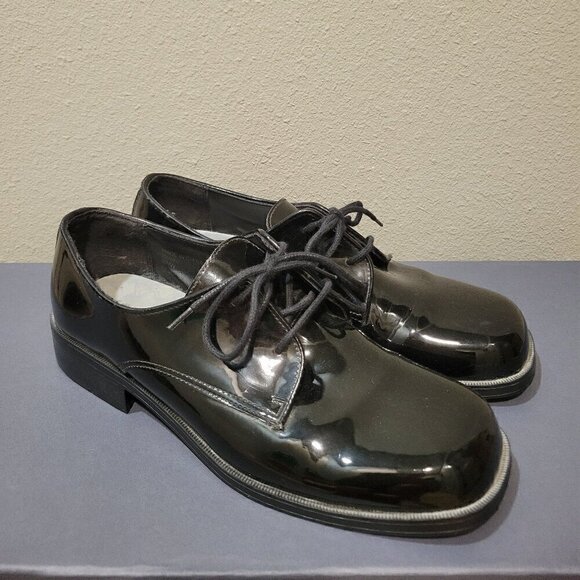 Frederico Leone Other - Frederico Leone Black Patent Leather Dress Shoes Men's 9WW Formal Prom